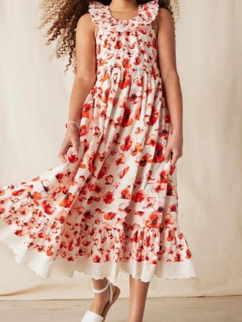 Matilda Jane Playful Poppies Sleeveless Maxi Dress size 10